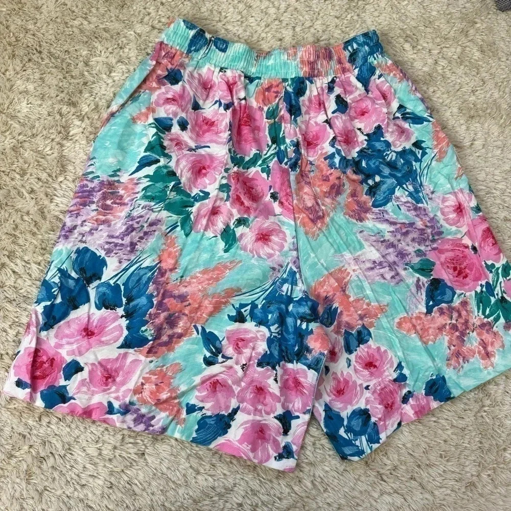 Vintage Sea Sun Womens Floral Shorts size Large - Picture 4 of 10